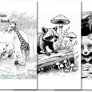 Realistic Animal Coloring book